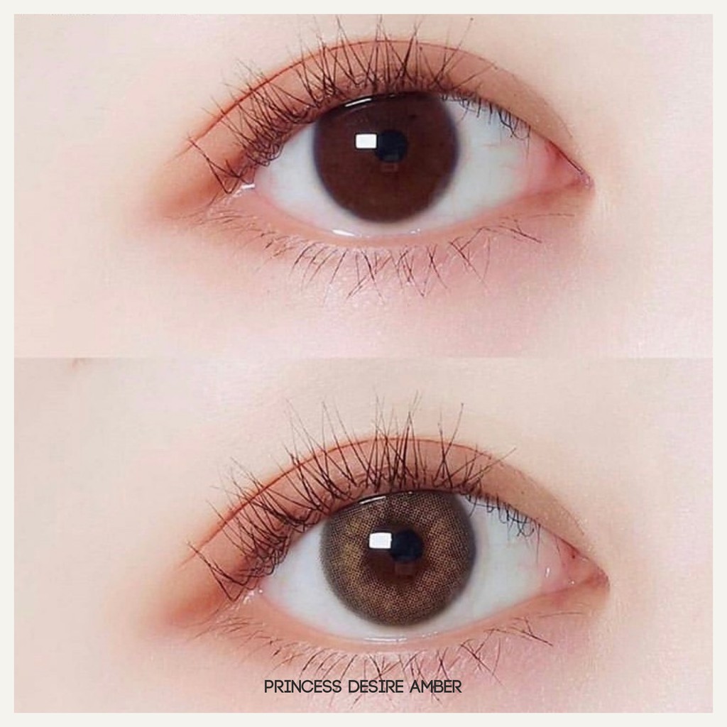 MIKHAYLOVESHOP Softlens Desire Amber (Brown) | EOS Princess