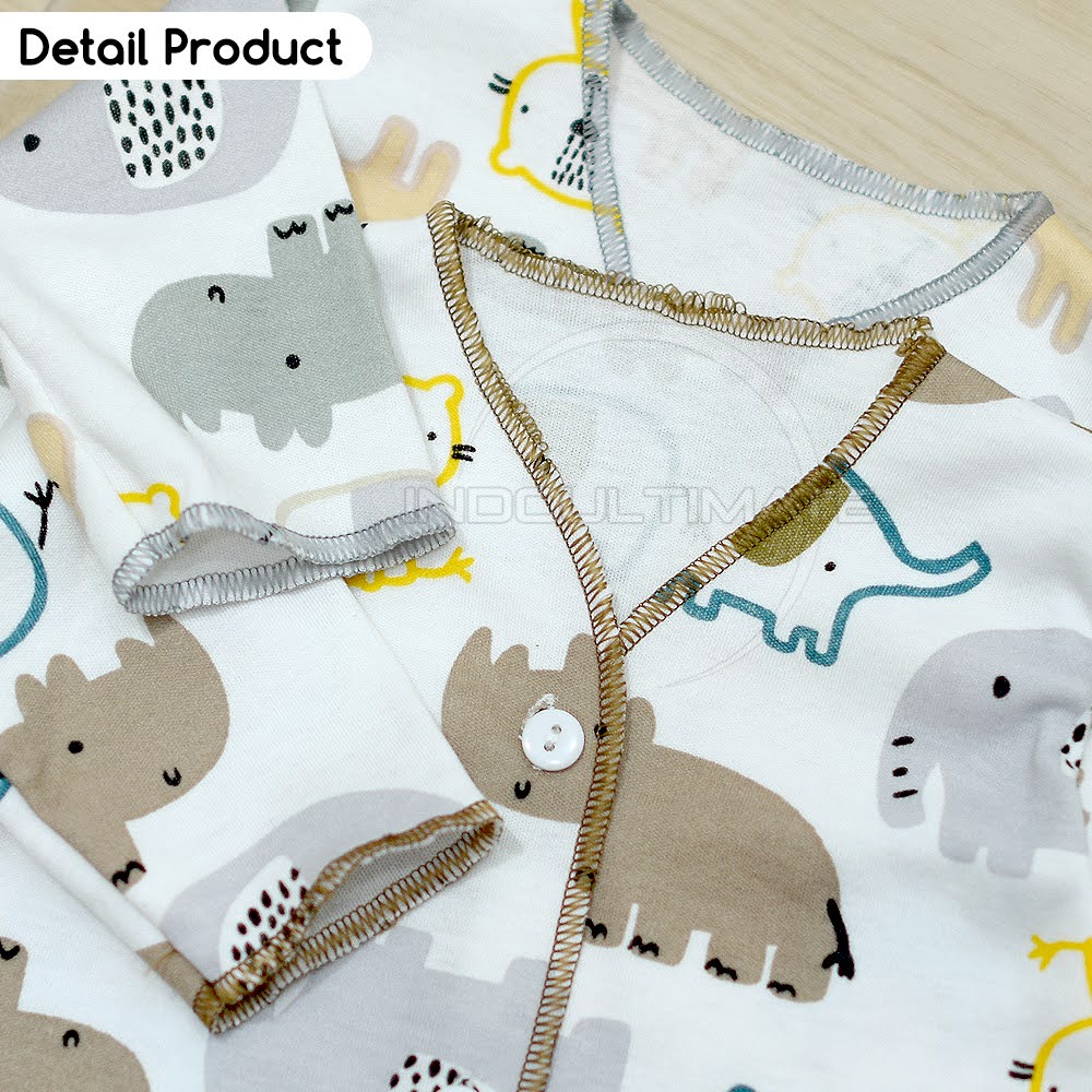 ZOO SERIES BABY LEON DS-114 Setelan Baju Lengan Panjang + Celana Panjang Bayi (0-3 Bln)  Baju Bayi Baru Lahir Baju Tidur Bayi Baju Harian Bayi Atasan Kaos Bayi Pakaian Bayi Celana Panjang bayi Celana Bayi Baru Lahir Perlengkapan Bayi Baru lahir Newborn