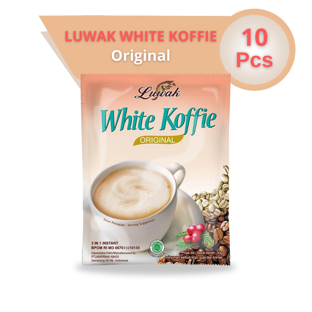 

Kopi Luwak White Koffie Original 1 Renceng Isi 10 Sachet