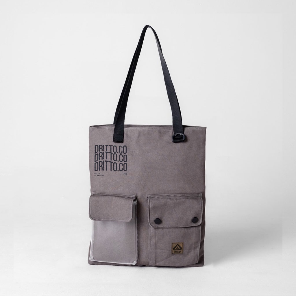 DRITTORONZIO Tote Bag Dritto (Takki) - Totebag Kanvas Premium