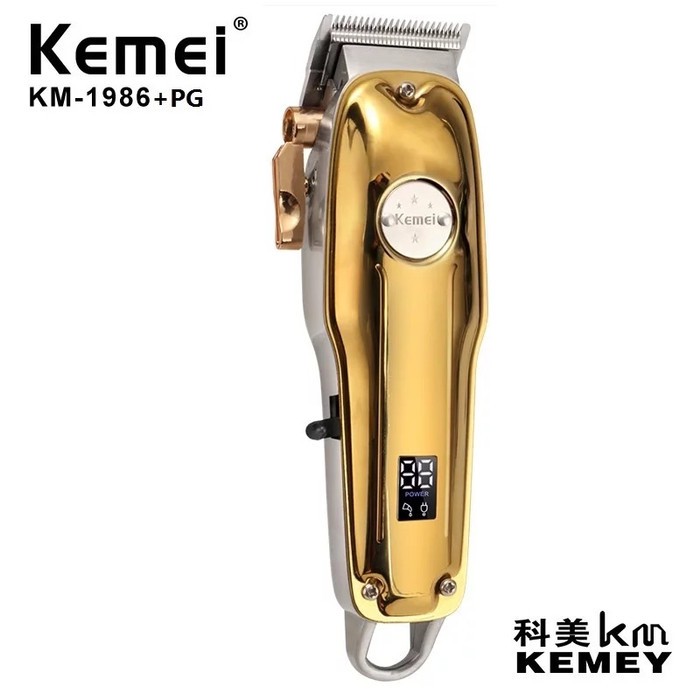 Kemei 1986PG Alat Mesin Cukur Rambut CAS Hair Clipper Trimmer LCD KM1986PG KM-1986PG KM-1986-PG