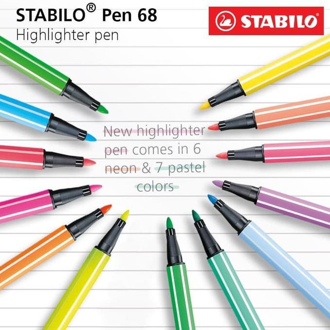 

Produk Terbaik] Highlighter Pen Stabilo Point 68