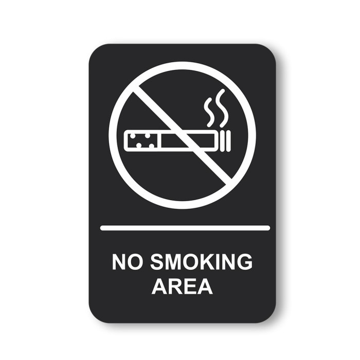 

Murah Acrylic Signage No Smoking /Papan No Smoking 2