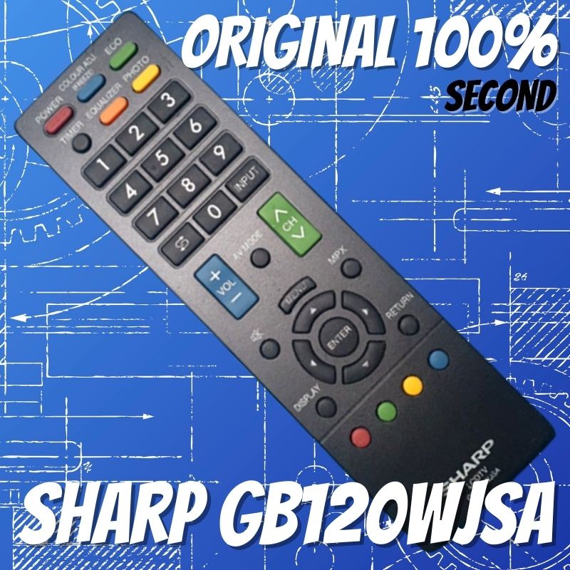 Remote TV Sharp LED/LCD GB120WJSA Original Second