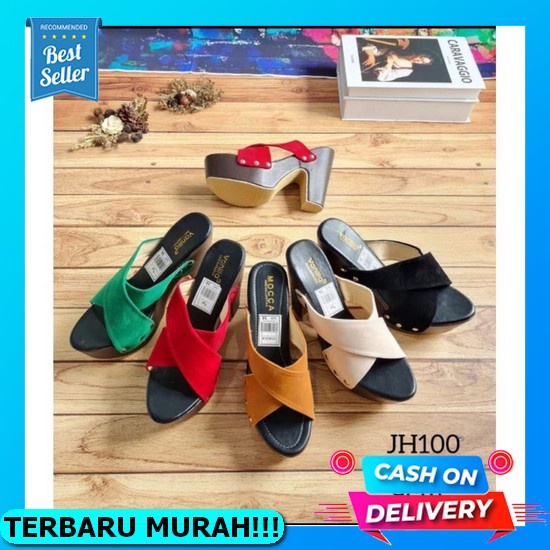 Sandal Weges Sendal Wejes Hak Tinggi Wanita Perempuan 12 Cm Rm 01 Wedges Tali Untuk Wanita (Terbaru)