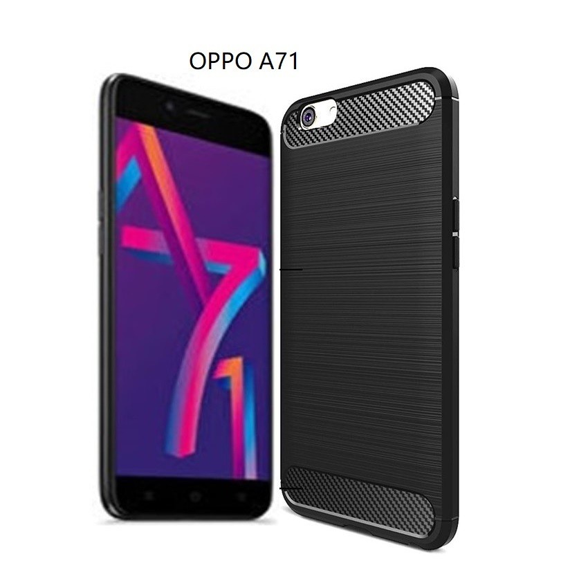 CASE SLIM FIT CARBON IPAKY OPPO A71 SOFTCASE - FA