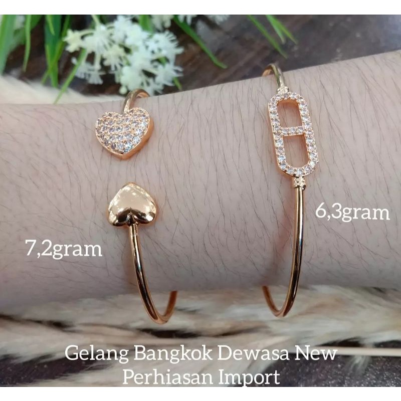 GELANG WANITA LAPIS EMAS 18K