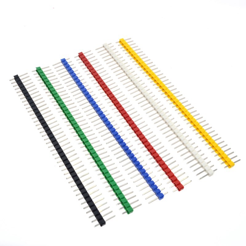 Pin Header Male Single 2.54mm Warna 1x40 40p 40 Tulang Ikan