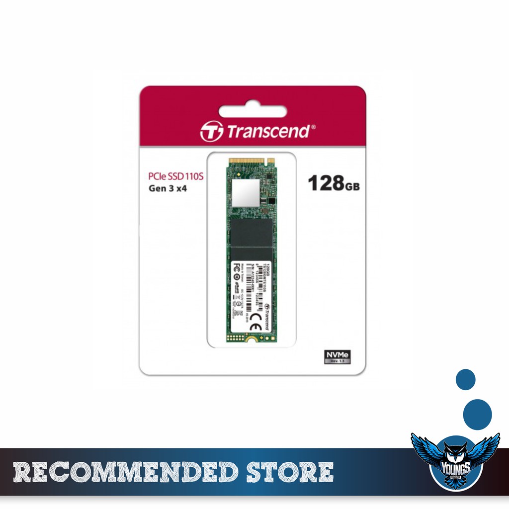 TRANSCEND 110S 128GB - SSD M.2 NVMe PCIe Gen3x4 M2 MTE110S