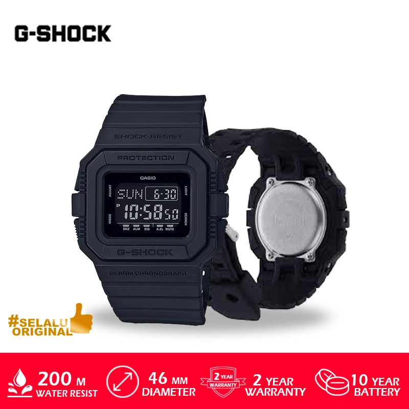 Casio G-Shock DW-D5500BB-1DR/DWD5500BB1DR/DW-D5500BB Original