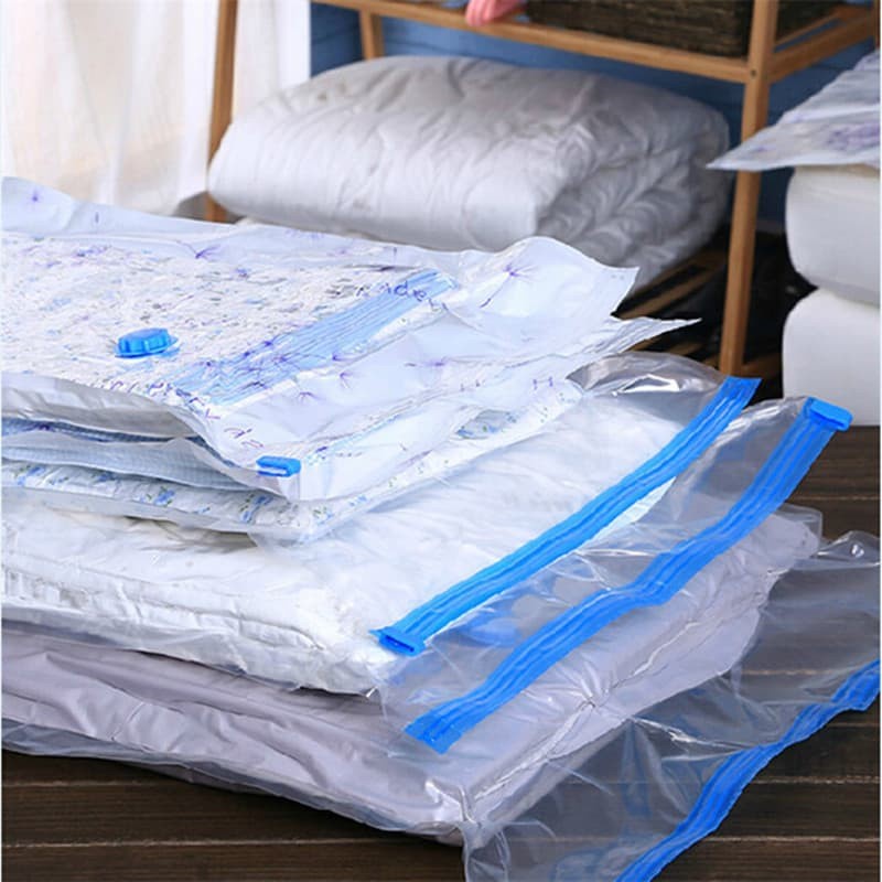 Plastik Vacuum Baju Laundry Size 70x50cm - Transparent