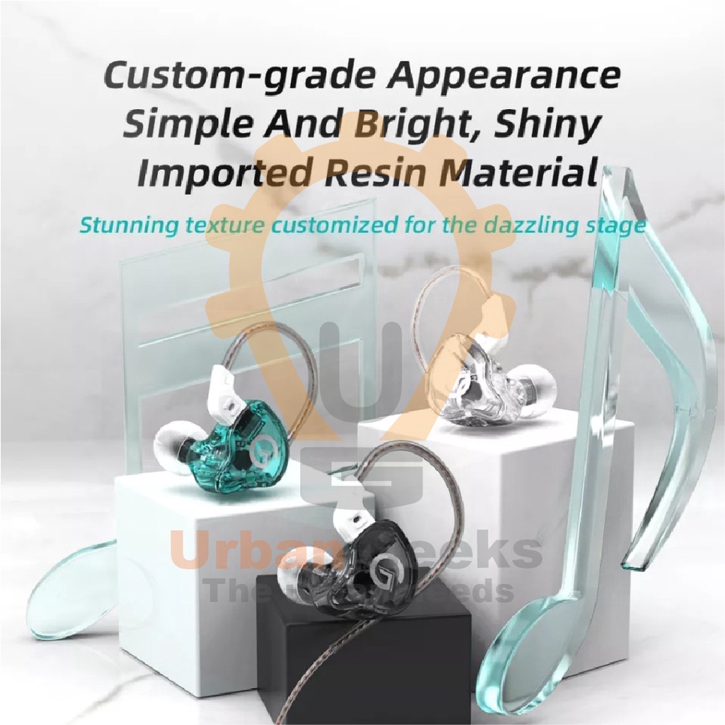 GK G1 Earphone In Ear Monitor with Microphone  Alt KZ EDC EDX QKZ AK6