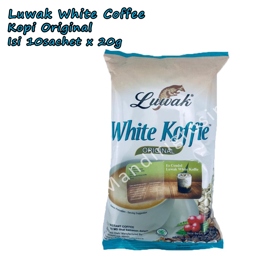 Kopi *Luwak White Koffie * Original * isi 10sachetx20g