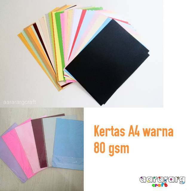 

KERTAS A4 WARNA per lembar