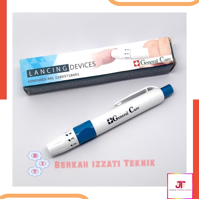 PEN LANCET PEN JARUM AUTO CLICK ALAT TUSUK JARUM LANCING DEVICE MODE A7