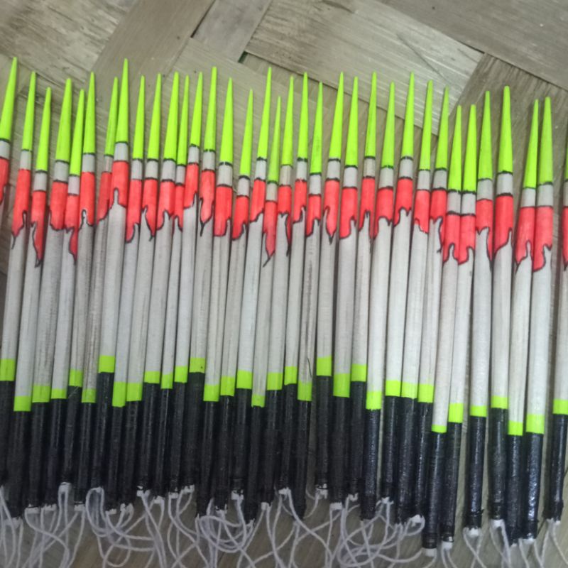 Pelampung pancing jarum ikan mas ukuran 8cm per kodi