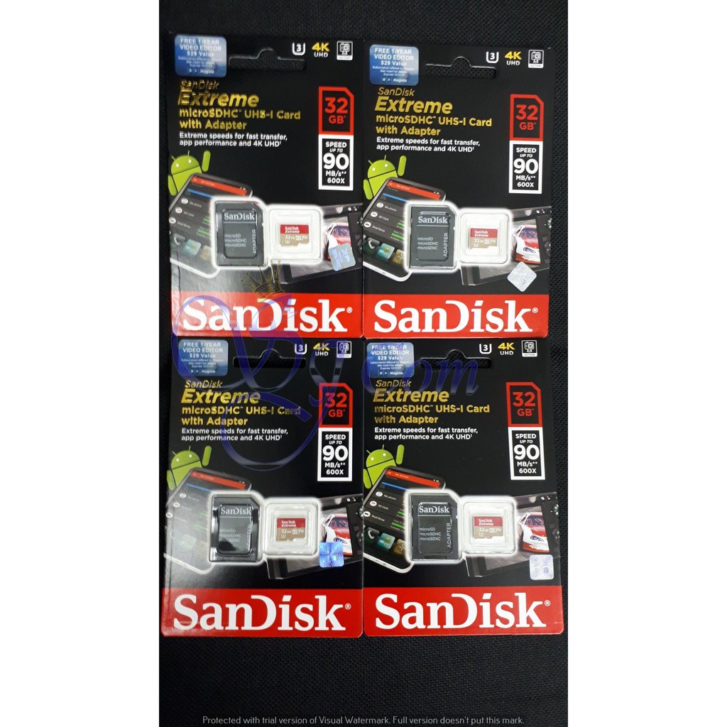 SANDISK EXTREME MICROSD UHS-I 32GB 90 MB/S - MICROSDHC 32 GB 90 MBPS