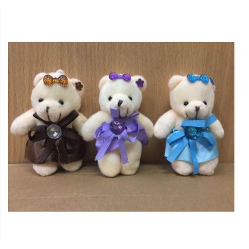 Boneka Souvenir MK Bear Gantungan Tas Souvenir Pernikahan