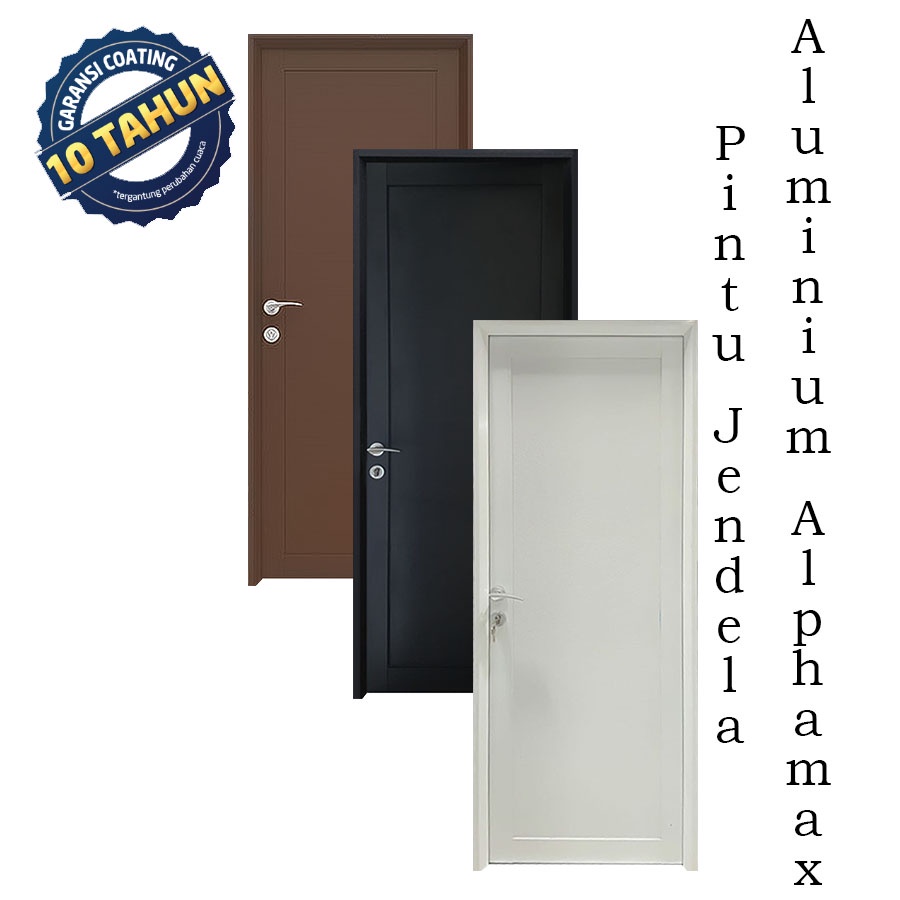 Max 2A FullPanel Pintu Alphamax Aluminium 80x200 / Kamar / Kamar Mandi