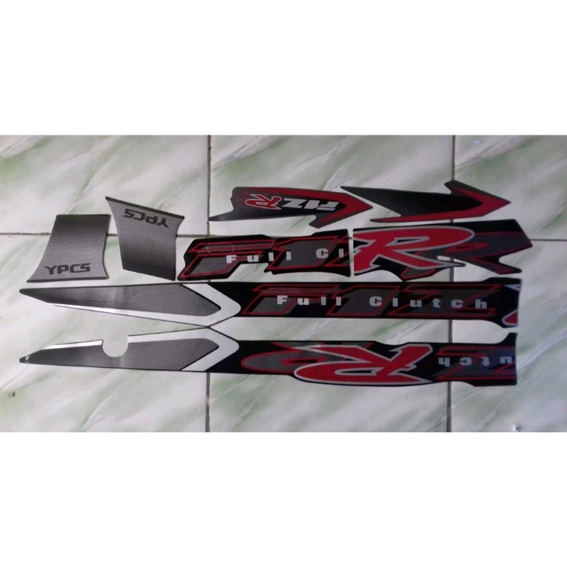 Stiker striping Yamaha F1 ZR 2003 hitam.