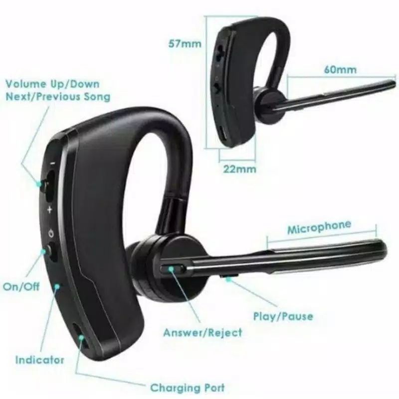 Headset bluetooth Voyager legend stereo bass earphone