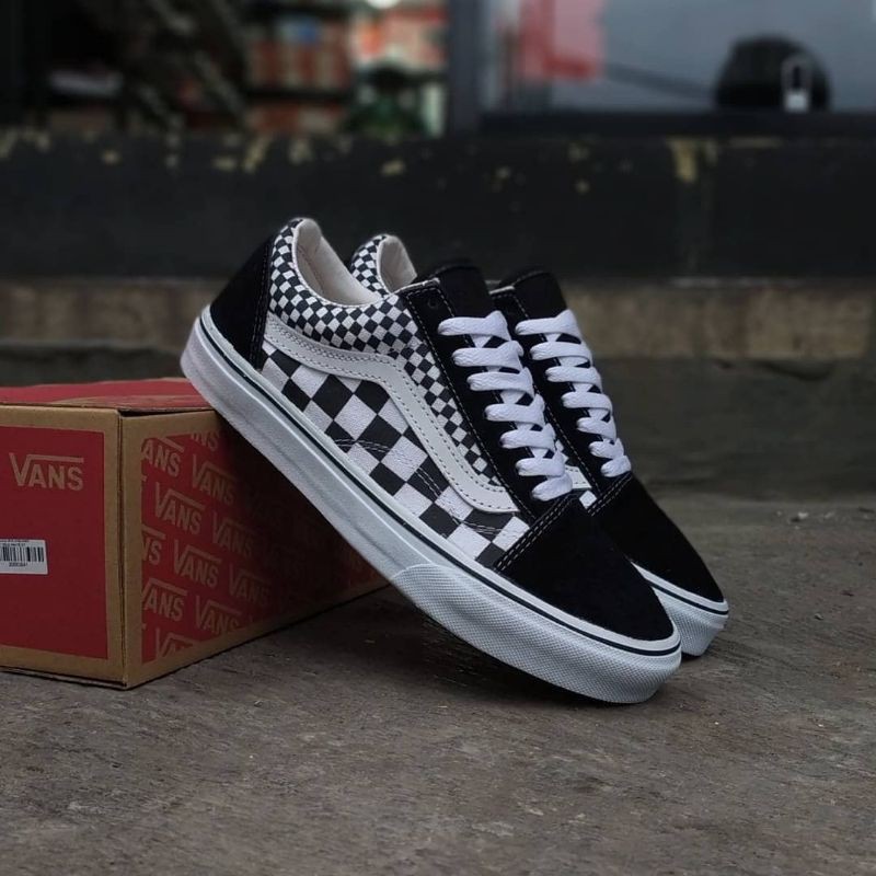 Vans Old Skool Mix Checker Black True White