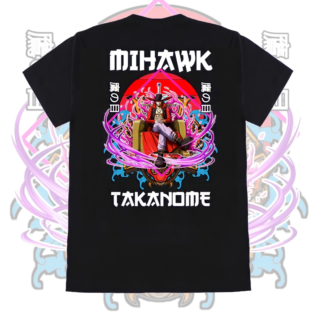 Kaos Anime One Piece Dracule Mihawk Takanome