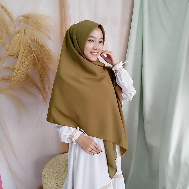 Hijab Jilbab Segi Empat Syari 130*130 Premium