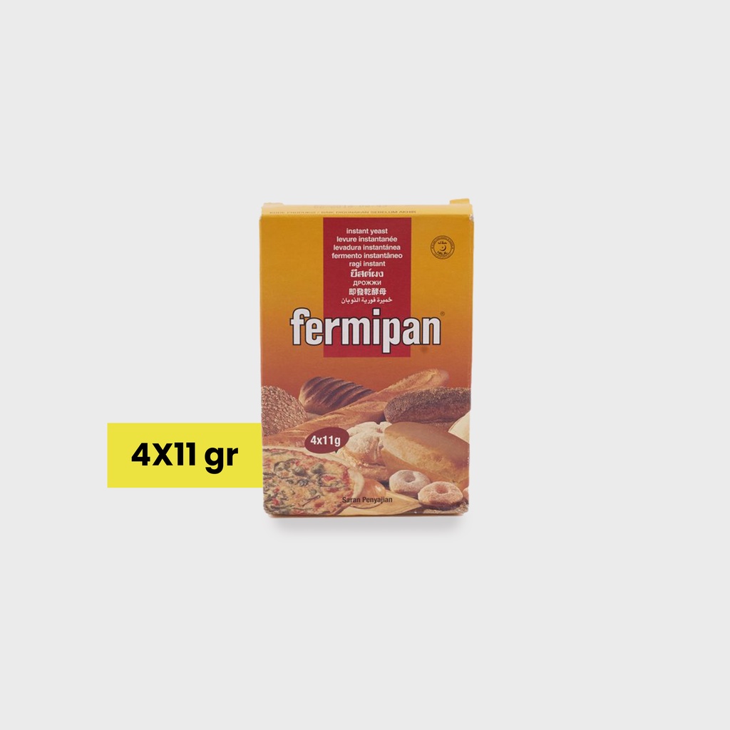 

Fermipan Instant Yeast Sachet/Ragi Instan Sachet 4x11 gr