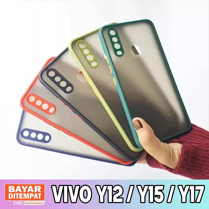 Case fuze hybrid my choice Vivo Y91 Y95 Y91c Y17 Y20 Y30 Y50 Y11 Y12 Y15 V15 Y51 S1 V9 Y19 Y53S-2