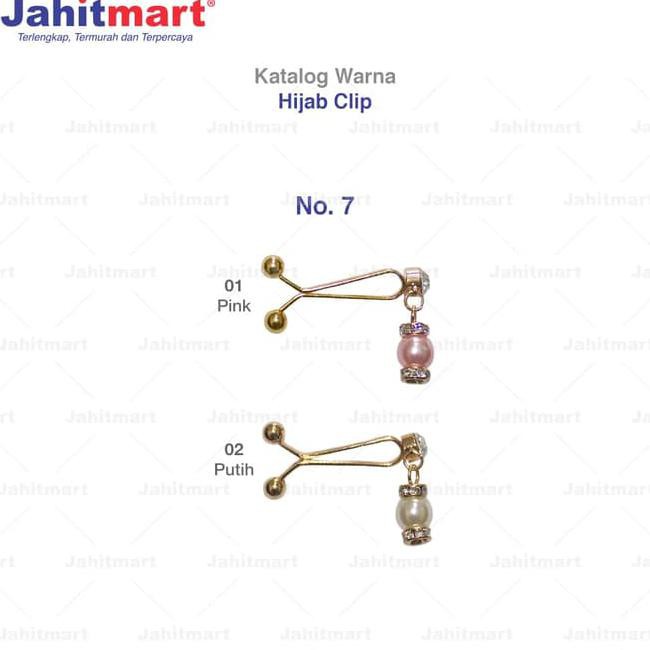 Hijab Klip / Jarum Turki / Penjepit Kerudung model Mutiara FREE ONGKIR