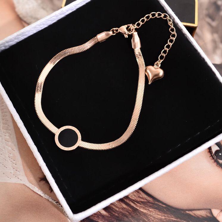 Sudah READY.. Gelang Tangan Wanita Titanium Asli Anti Karat Dan Luntur Warna Emas Model Terbaru 2021