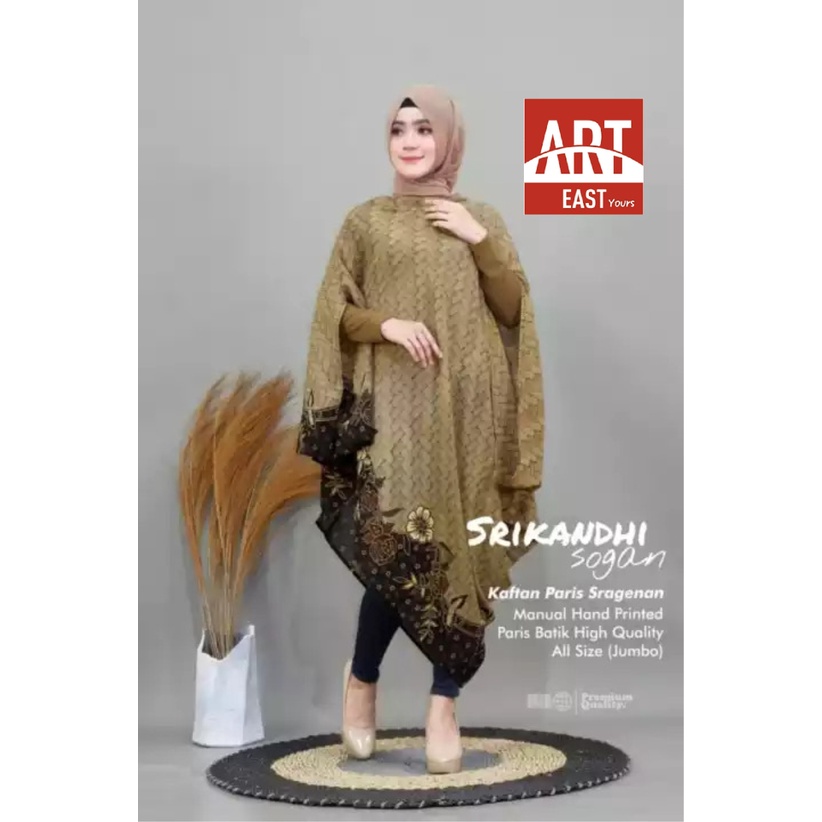 SRIKANDI SOGAN Model Baju Kaftan Batik Wanita Dewasa Remaja Ibu Ibu Jumbo XL XXL Modern Terbaru 2023