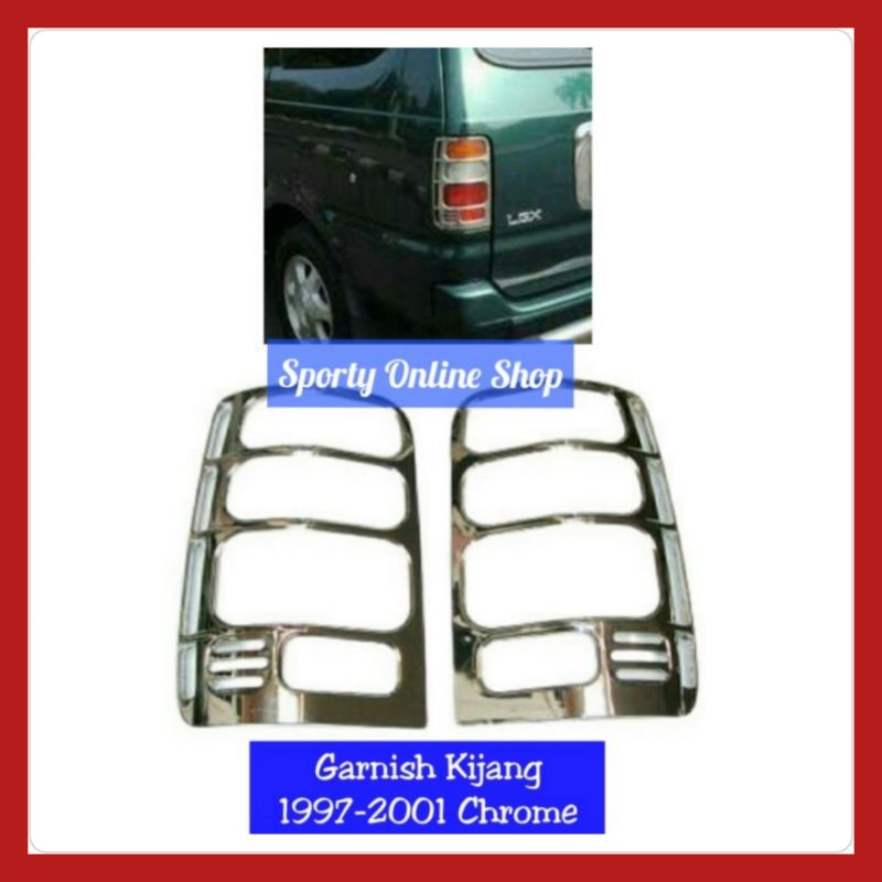 Garnish Lampu Kijang Kapsul Belakang 1997 - 2001 Chrome