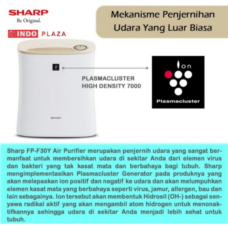 AIR PURIFIER SHARP FP-F30Y AREA 21 M2