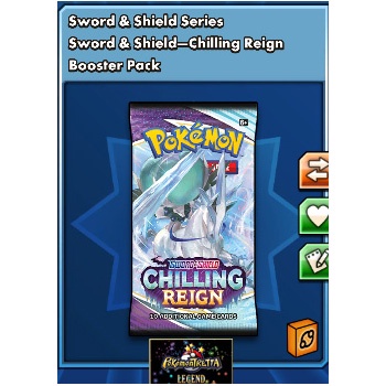PTCGO Pokemon Chilling Reign Booster Pack CRE