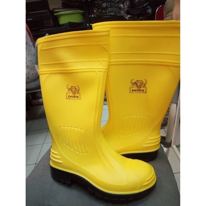 ORIGINAL SEPATU SAFETY BOOT INIYATI - Sepatu Boot Pria - Sepatu Boot Karet / jual sepatu safety boot