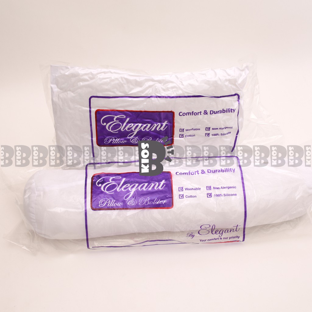 BANTAL TIDUR KASUR / GULING TIDUR KASUR 100% SILICONE BY ELEGANT