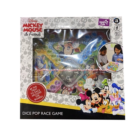 Kiddy Fun Disney Mickey Mouse and Friends Dice Pop Race Mainan Dadu Kiddyfun Kidi fun