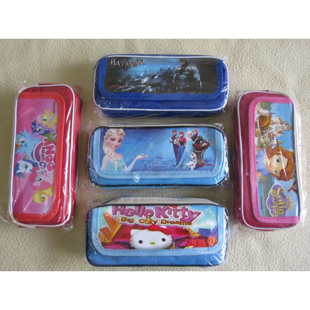 

Tempat Pensil motif Little Pony, Hello Kitty, Sofia, Cars, Spiderman, Frozen, Batman [MURAH]