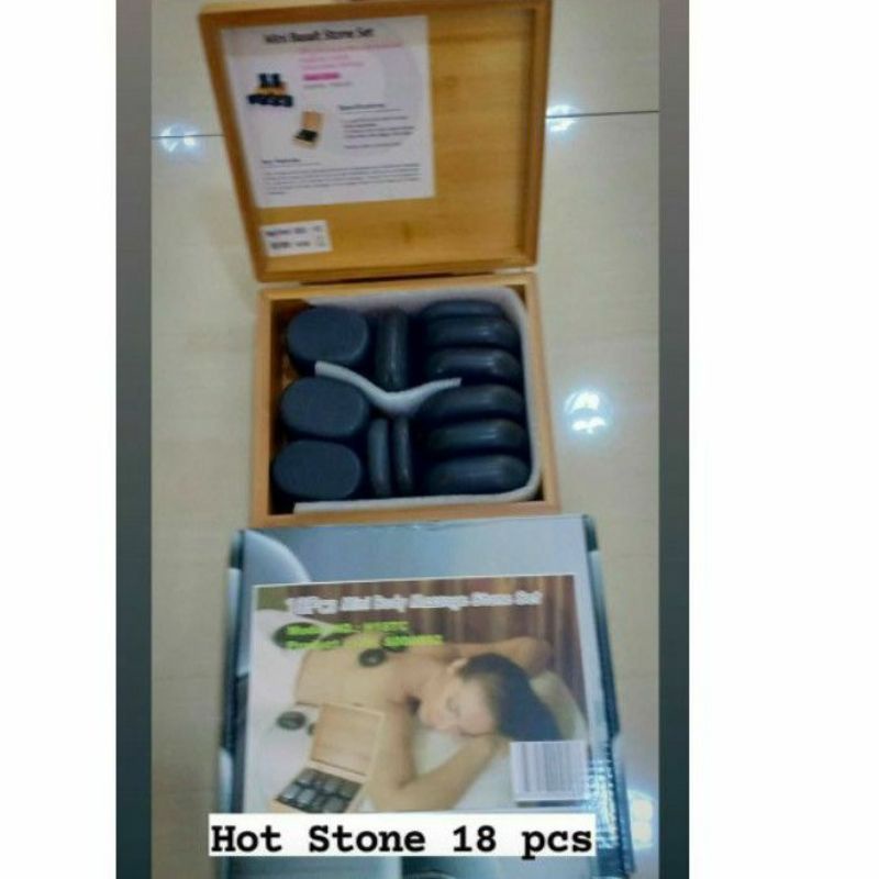 batu Hotstone Spa isi 18 pcs / batu panas Hotstone / batu massage Hotstone