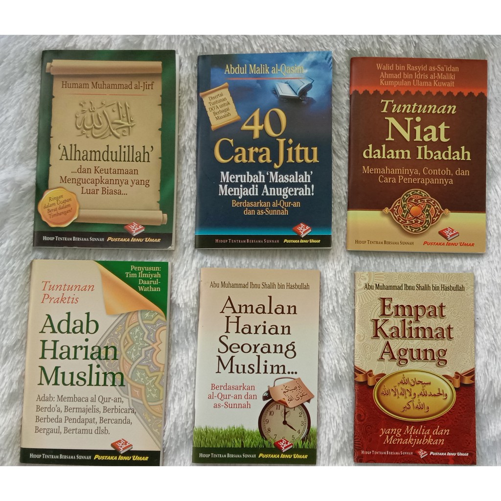 Jual Buku Paket Adab Dan Amalan Harian Seorang Muslim Pustaka Ibnu Umar Shopee Indonesia