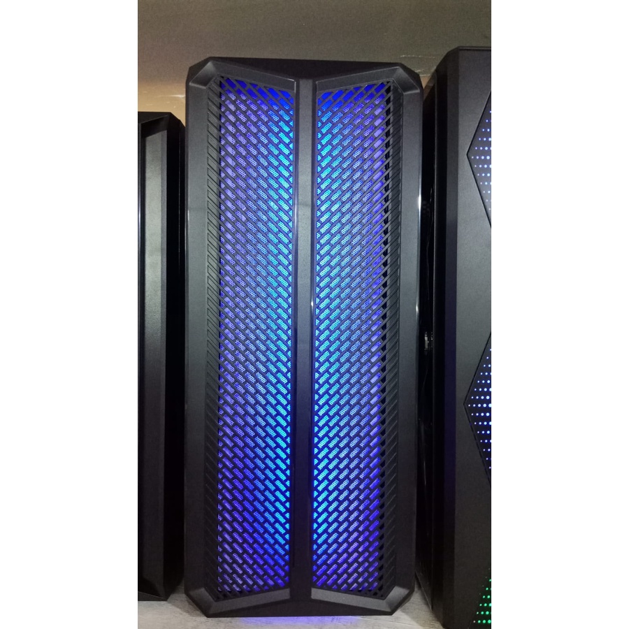 Casing GAMING Simbadda BattleGround 202 Mid Tower With Led RGB Tempered Glass