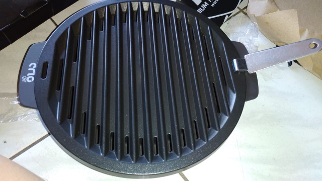 Pemanggang Bbq/pemanggang Sate/pemanggang Korea Praktis Crio Chef Korean Bbq Grill Plate Bonus Tongs