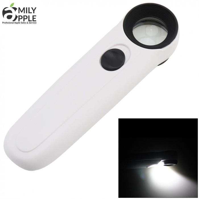 

40X Hand Hold Magnifier Glass / Kaca Pembesar LED M2040T