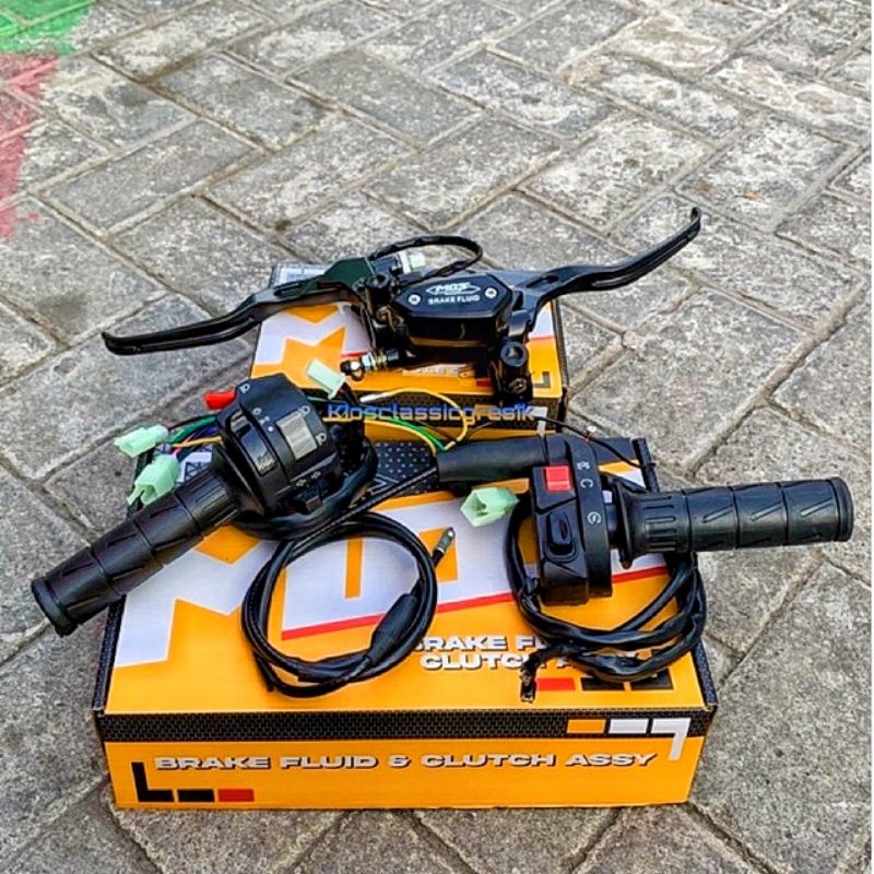 gas saklar kanan ninja ksr set holder kiri vixion hanfat kaze import