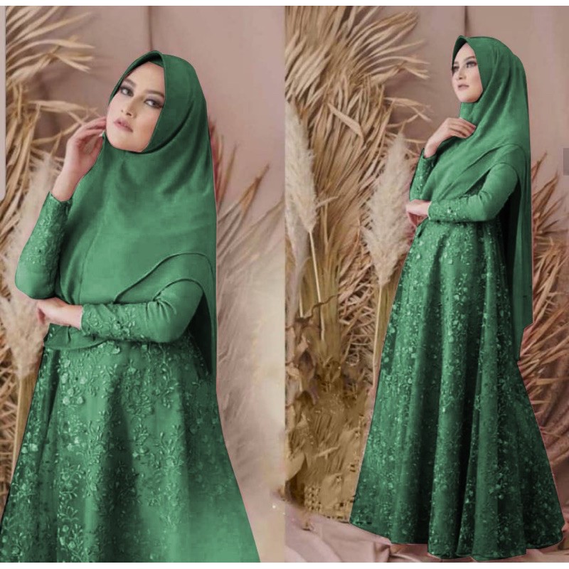 JC/ZR- Set Syari ariana / Gamis Syari Terbaru / Set Hijab Syari murah / Maxi syari pesta