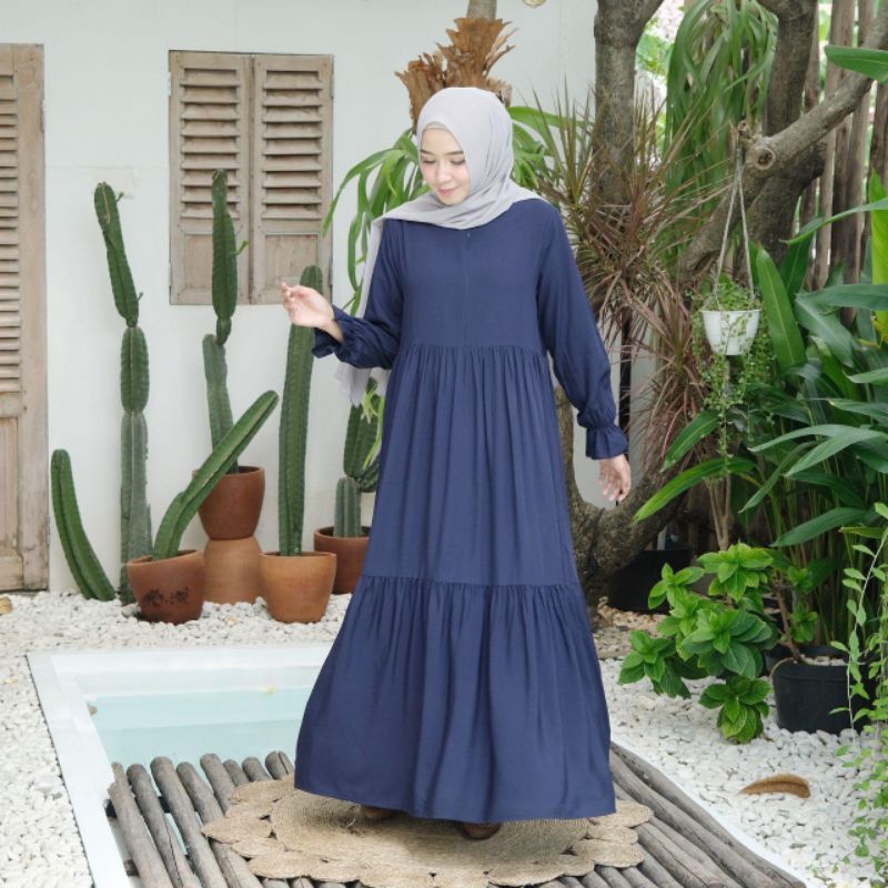 Daster Laura Gamis Rayon Viscose Homey dress Busui Baju Wanita Pakaian Wanita