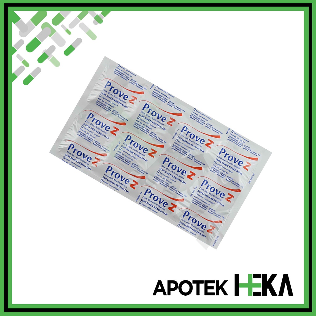 Prove Z Kaplet Strip isi 10 Tablet - Multivitamin Daya Tahan Tubuh (SEMARANG)