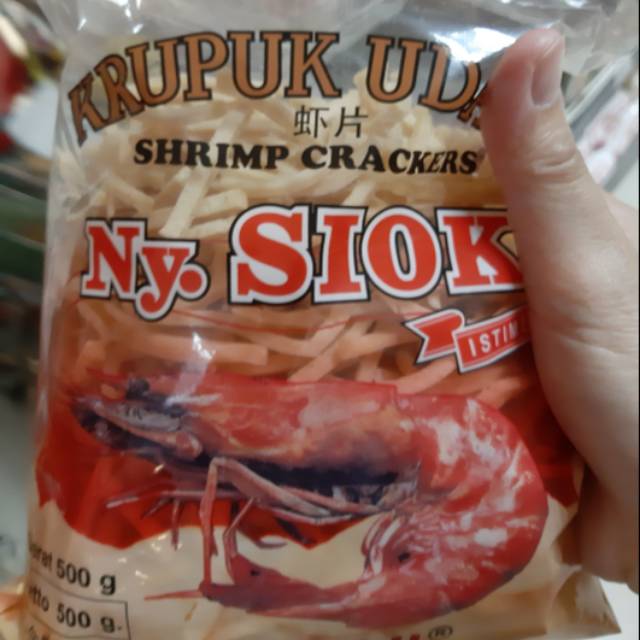 Krupuk Udang Ny. Siok model panjang panjang ** Kerupuk udang Ny.Siok asli